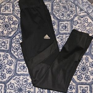 Adidas Charcoal Active Leggings with Logo
